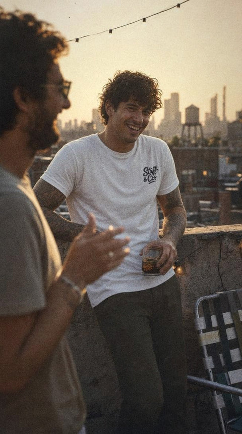 Just Stuff tee worn — Stuff & Company